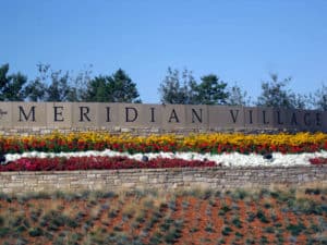 Meridian Village Neighborhood Entrance