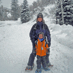 Colorado snowshoeing with kids