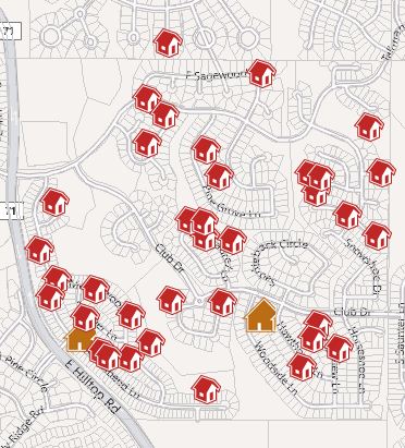 Hidden River sold Homes 2011 MAP