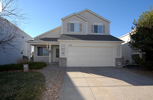 Photo of the exterior of the home located at 20606 Willowbend Lane, Parker, CO 80138