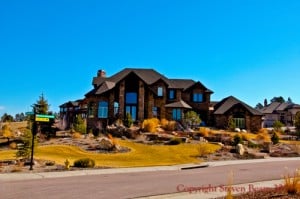 Custom home located in The Timbers neighborhood in Parker, Colorado.