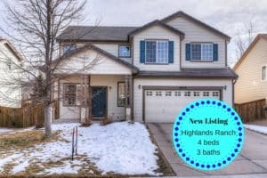 New Listing 10319 Tracewood Dr. Highlands Ranch CO 80130