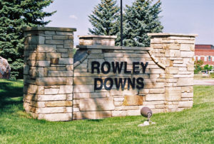 Rowley Downs neighborhood Sign