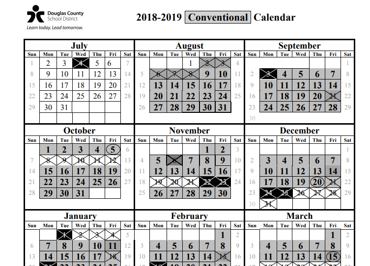 Douglas County Calendar - Printable Calendar