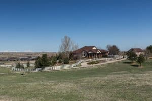 Custom home in High Prairie Farms