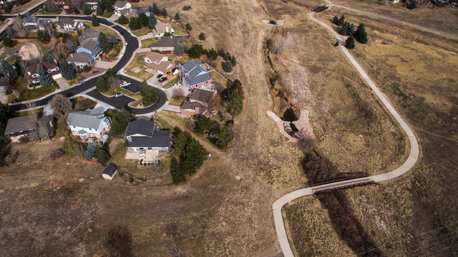 Rowley Downs Neighborhood aerial photo