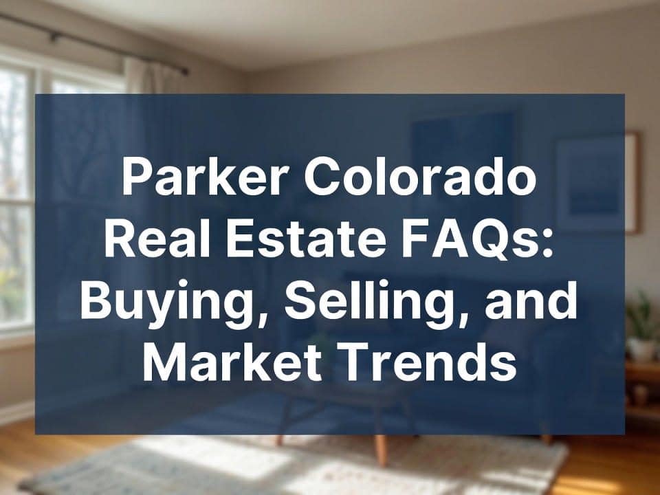 Monthly home sales trends in Parker, Colorado showing seasonal real estate activity