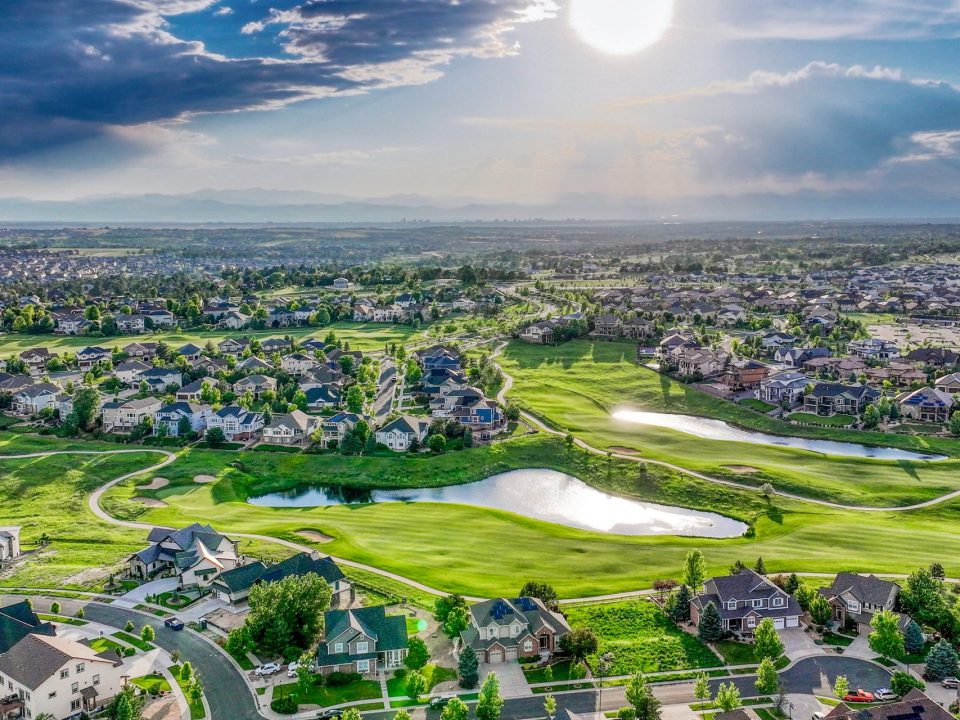 Blackstone Country Club Aurora CO golf course homes and neighborhood view